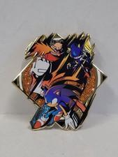 Embossed Enamel Lapel Pin Badge Sonic the Hedgehog Speed Stamp vs Eggman Metal