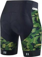 NWT Souke Sports Men's Cycling Shorts 4D Padded Quick Dry Camouflage Green Large