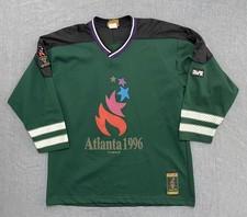 Vintage 1996 Atlanta Olympic Games Hockey Jersey Dark Green size L