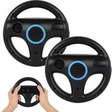 Nintendo Wii Mario Kart Black Steering Wheel Bundle 2-Pack