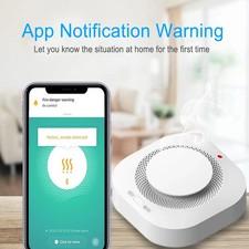 Wifi Smoke Detector Sensor 90DB Alarm Fire Smart Smoke Detector Fire Protection