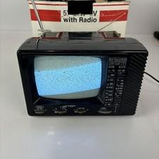 Action 5 Inch Portable Black/White Television Model ACN 3506 Open Box Working