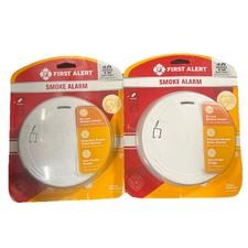 2× First Alert Smoke Detector Battery Backup Read!