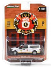 1:64 GreenLight *FIRE & RESCUE 4* 2016 Ford F-150 Fire Truck CHICAGO, IL NIP