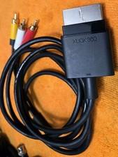 Official Microsoft Xbox 360 AV Composite Audio/Video Cable OEM RCA X821376-001