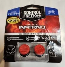 KontrolFreek PS5 PS4 Performance Thumbsticks FPS FREEK Thumb Grips - Inferno