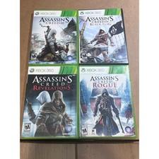 Assassins Creed Xbox 360 Game Lot III IV Black Flag Revelations Rogue Bundle