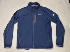 Eddie Bauer Jacket Mens XLT Blue FreeHeat Fleece Full Zip Hiking Trail Outdoor