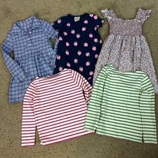 Bundle Girls Clothing Lot 3 Dresses 2 Tops Boutique Size 6-7