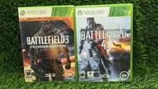 XBOX 360: Battlefield 3 and 4 Bundle LOT OF 2 Tested Working