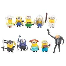 Minions Mini Figure 10pcs Set Kevin Bob Gru Toy Cute Small Gift Collection
