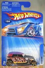 2005 Hot Wheels Collector #134 PHAETON Flat Black-Red w/Gold Pr5 Spokes Int-Card