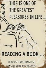 One Of The Greatest Pleasures Funny 8" x 12" Aluminum Metal Sign