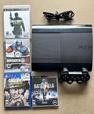 Sony PlayStation 3 PS3 Super Slim 500GB Games, Controller Power Cord CECH-4301C