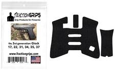 Tractiongrips rubber grip tape overlay for gen. 3 Glock 17, 22, 31, 34 35 37