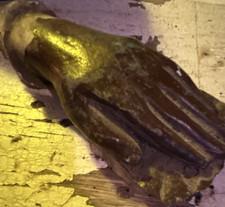 Antique Clay Hand Sculpture - Hand Subject - Single Piece- found digging