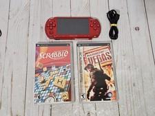 Sony PSP-2001 Red God of War Edition Handheld Console Playstation Tested READ