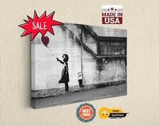 Banksy Balloon Girl Print Canvas Wall Art Museum Quality Durable Decor