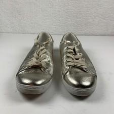 Ted Baker London Ellizah Gold Women's Comfort Shoe Size 7 Sneakers 7164