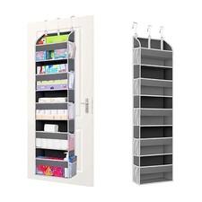 5 Tier Over Door Hanging Organizer with Clear Pockets – Heavy Duty Storage Bag