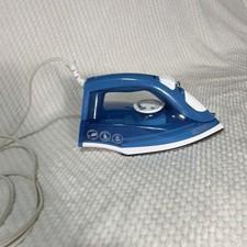 BLACK+DECKER IR20V Steam Iron Blue Non-Stick Spray Mist Steam Burst Corded