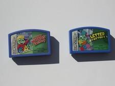 Leapster Talking Words Factory CAT & Letter Factory Video Game Bundle