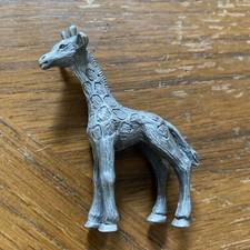 Vintage Spoontiques GIRAFFE Pewter Zoo Animals Figurine Statue