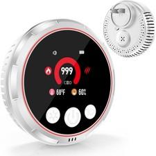 5-in-1 CO, Smoke & Gas Detector, Plug-in with Battery Backup for Home and Travel