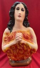 Santeria Vodou Curanderismo Giant Anima Sola Tortured Soul In Flames Statue