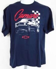 Mens NEW GM Chevrolet Camaro Logo Graphic Short Sleeve T-Shirt Navy Size L XL 2X