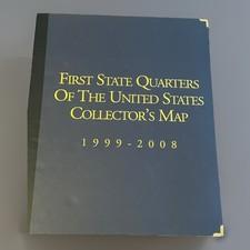 First State Quarters Of The United States Collectors Map 1999-2008 Complete Set