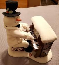 HALLMARK JINGLE PALS ~ SNOWMAN PLAYING PIANO - LIGHTS UP & MUSICAL - NO MOVEMENT