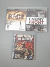 Lot Of 3 PS3 Sony Playstation 3 Shooter War Rage/Enemy Front /Brothers in Arms