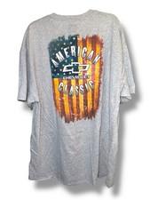 Chevrolet American Classic T-Shirt GM Licensed Gray Flag Graphic Tee