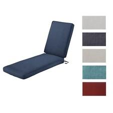 72"/80" Soft Sponge Chaise Lounge Chair Cushion w/Waterproof and Washable Cover