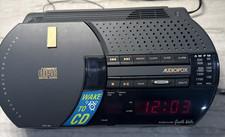 Audiovox CD Alarm Clock Radio CD-112 AM/FM 1996 Vintage WORKS GREAT