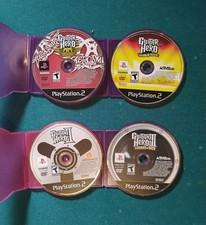 PS2 Guitar Hero Lot 4 Games, DISCS ONLY Aerosmith, World Tour, Guitar Hero 2 & 3