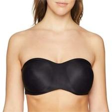 Lilyette 939 Women's Tailored Strapless Minimizer Bra, Size 34C - Black