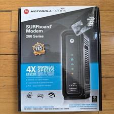 MOTOROLA ARRIS SURFBOARD CABLE MODEM 200 SERIES SB6121 HI SPEED 4x4 DOCSIS 3.0