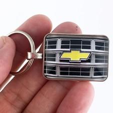 Vintage Chevrolet Square Body Gold Grille Bowtie Chevy Emblem  1 x 1.25 Key Fob