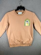 Casablanca Tennis Club Sweatshirt Small Beige Avenida Chapel Graphic Print