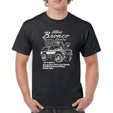 Ford Bronco Country Tough Free Wheeling 1978 T-shirt Vintage Truck Men's Tee