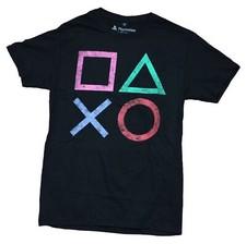 PlayStation Adult New T-Shirt - Distressed Classic  Buttons Pic s