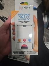NEW KATANA Safety and Wallet CC Holder and GPS Tracking for Smartphones WHITE