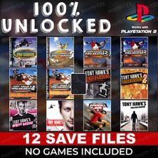 Tony Hawk's Pro Skater THPS THUG PlayStation 2 PS2 Memory Card Unlocked Save