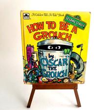 Vtg 1976 Sesame Street Book How to Be a Grouch A Golden Tell -A- Tale Book S5