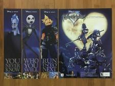 2002 Kingdom Hearts PS2 Playstation 2 Print Ad/Poster Original Official RPG Art