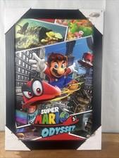 Pyramid America Super Mario Odyssey Nintendo Framed Wood Print Canvas 11x17