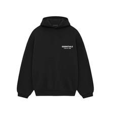 Fear of God Essentials Fleece Hoodie (FW24) Black 192HO246250F Authentic Brand