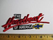 The Heart Beat Of America Chevy Patch Vintage NOS Original Luxury Car Auto 80'S